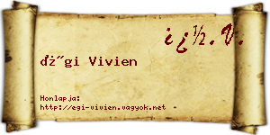 Égi Vivien névjegykártya